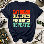 Eat Sleep Fish Repeat T-Shirt
