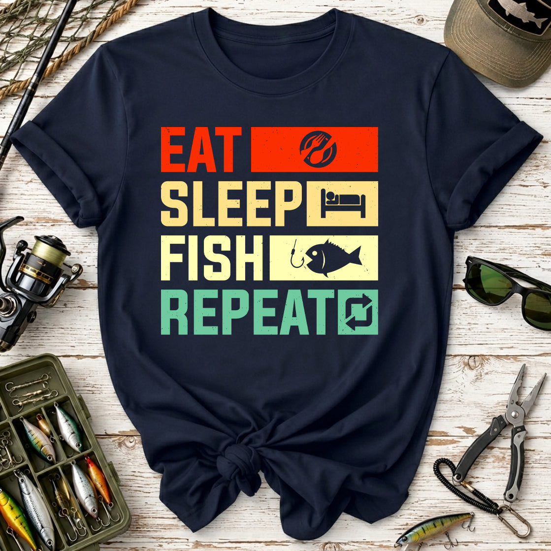 Eat Sleep Fish Repeat T-Shirt