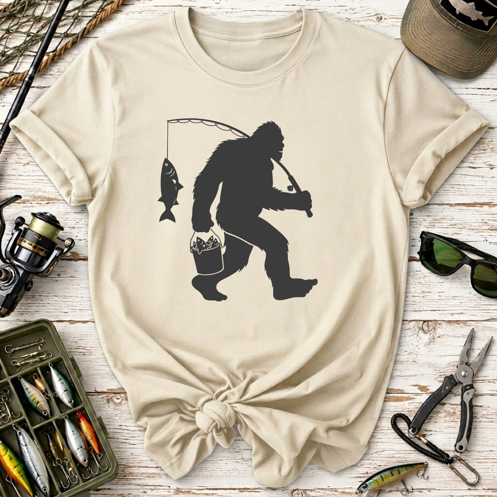Bigfoot Fishing T-Shirt