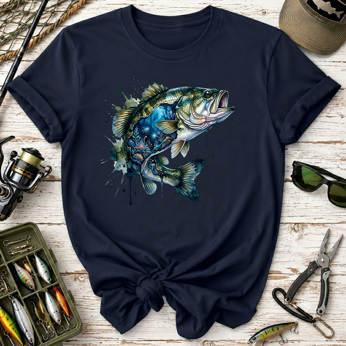 Bass Fish Graphic T-Shirt