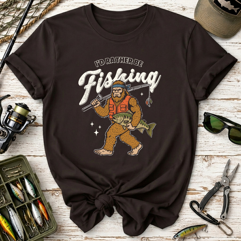 I'd Rather Be Fishing T-Shirt