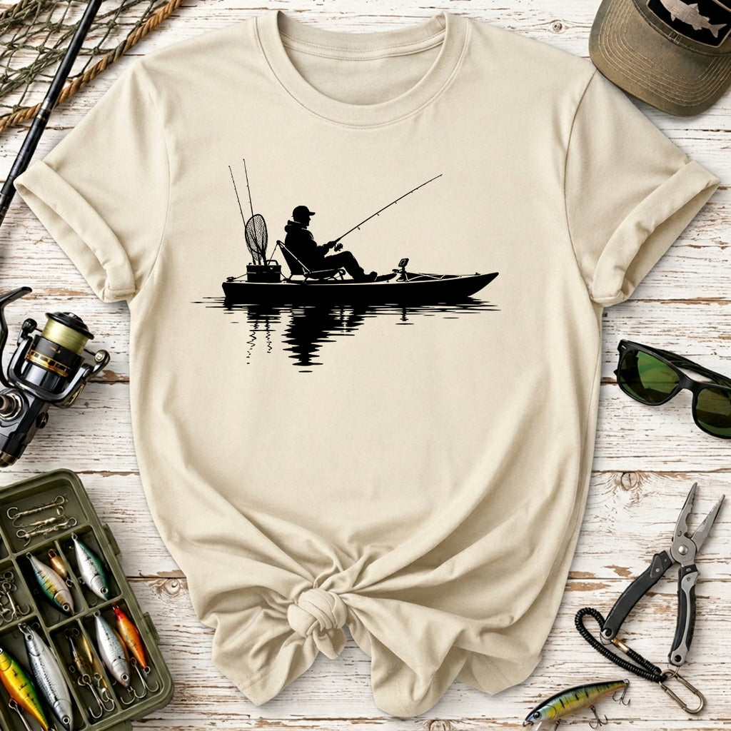 Fishing Kayak Silhouette T-Shirt