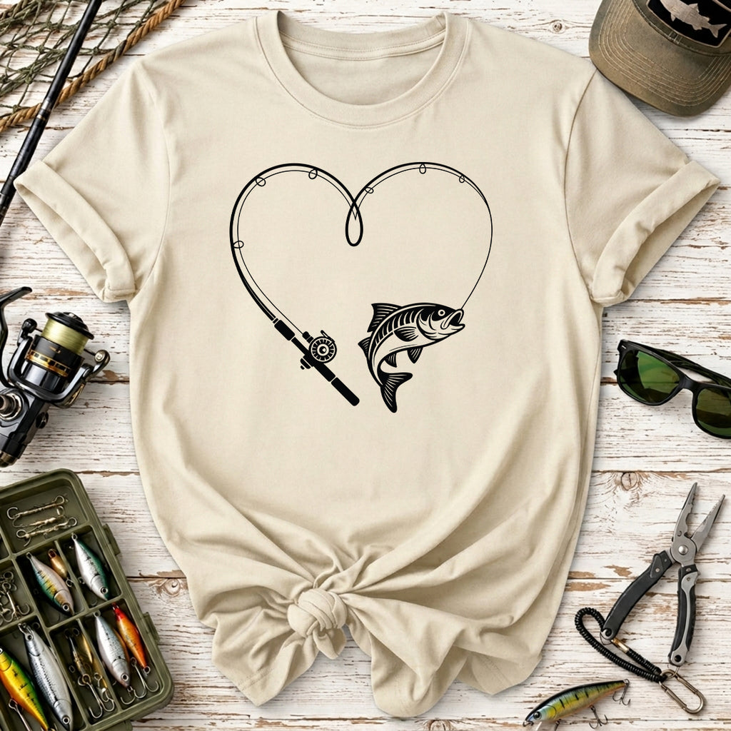 Fishing Heart T-Shirt