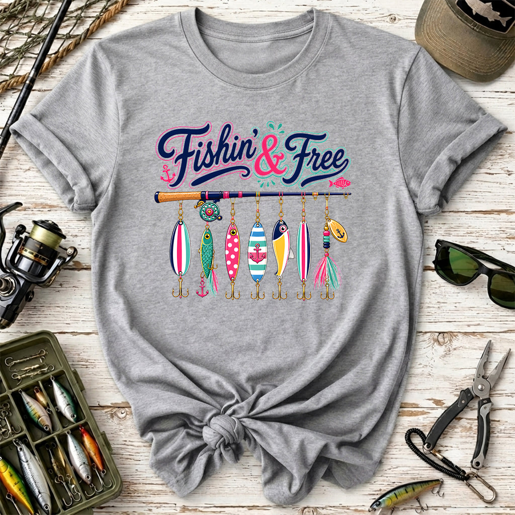 Fishin' & Free T‑Shirt