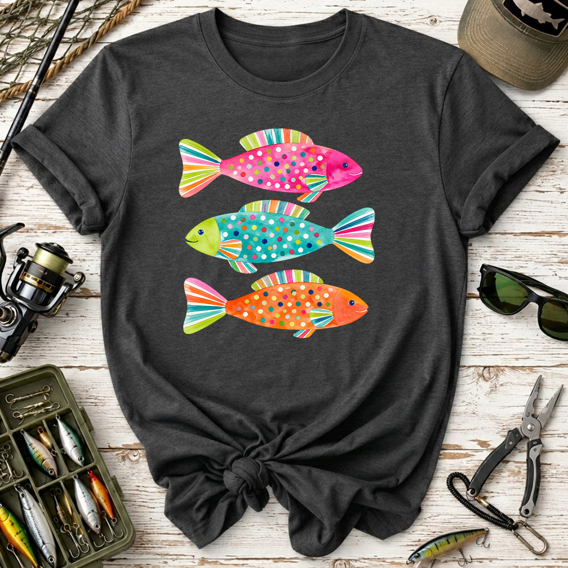 Colorful Polka Dot Fish T-Shirt