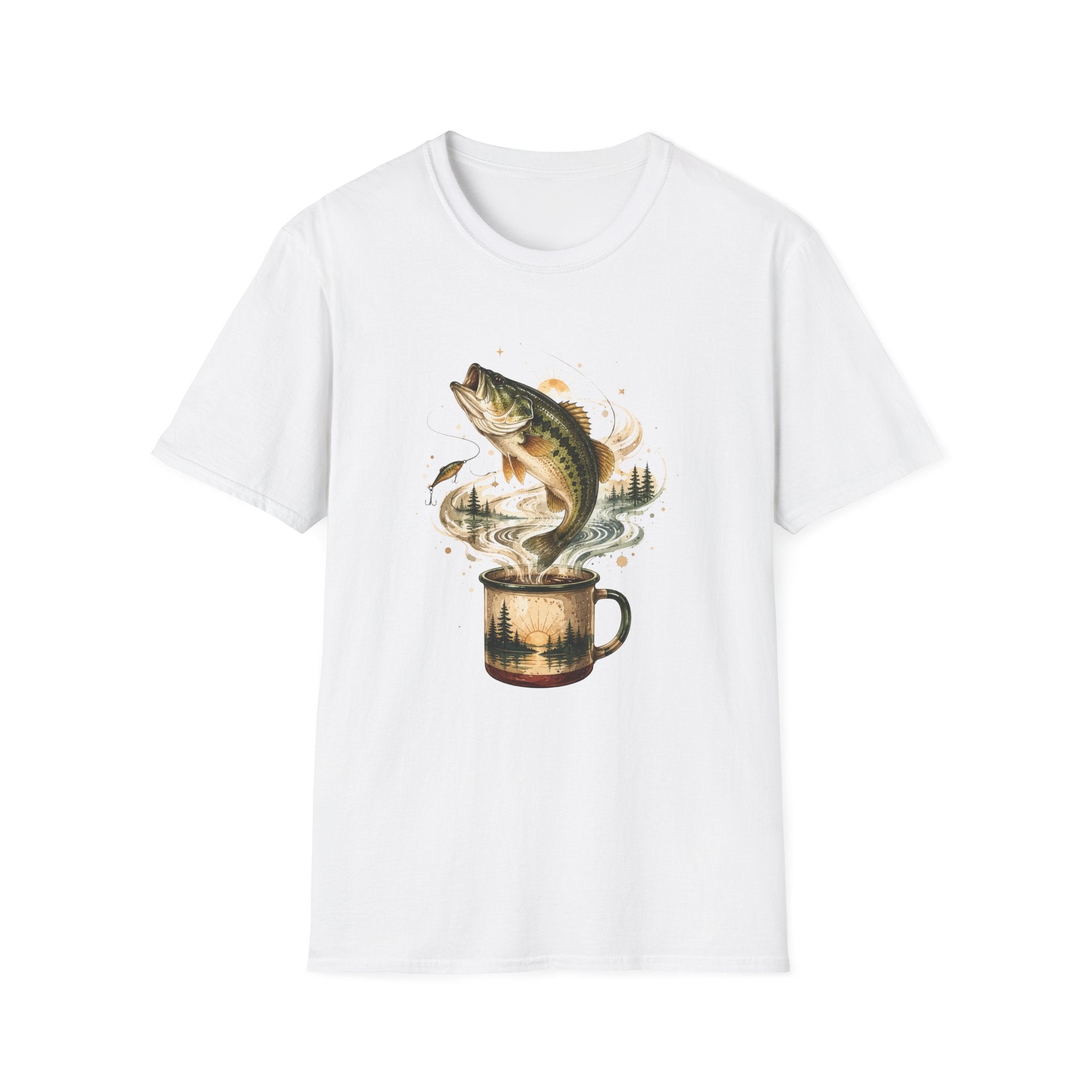Bass Fishing Graphic Fish Mug T-shirt