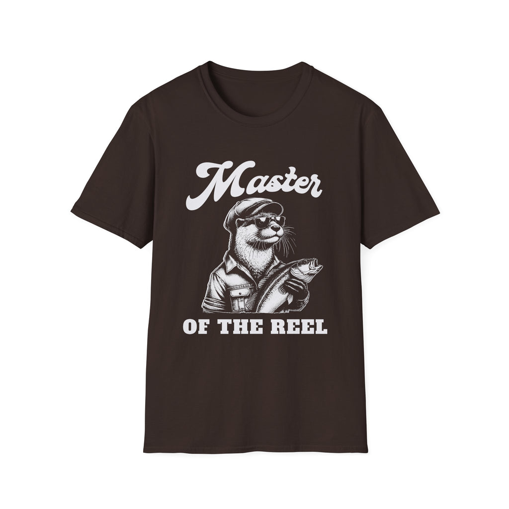 Master of the Reel Retro Otter Fishing T-Shirt