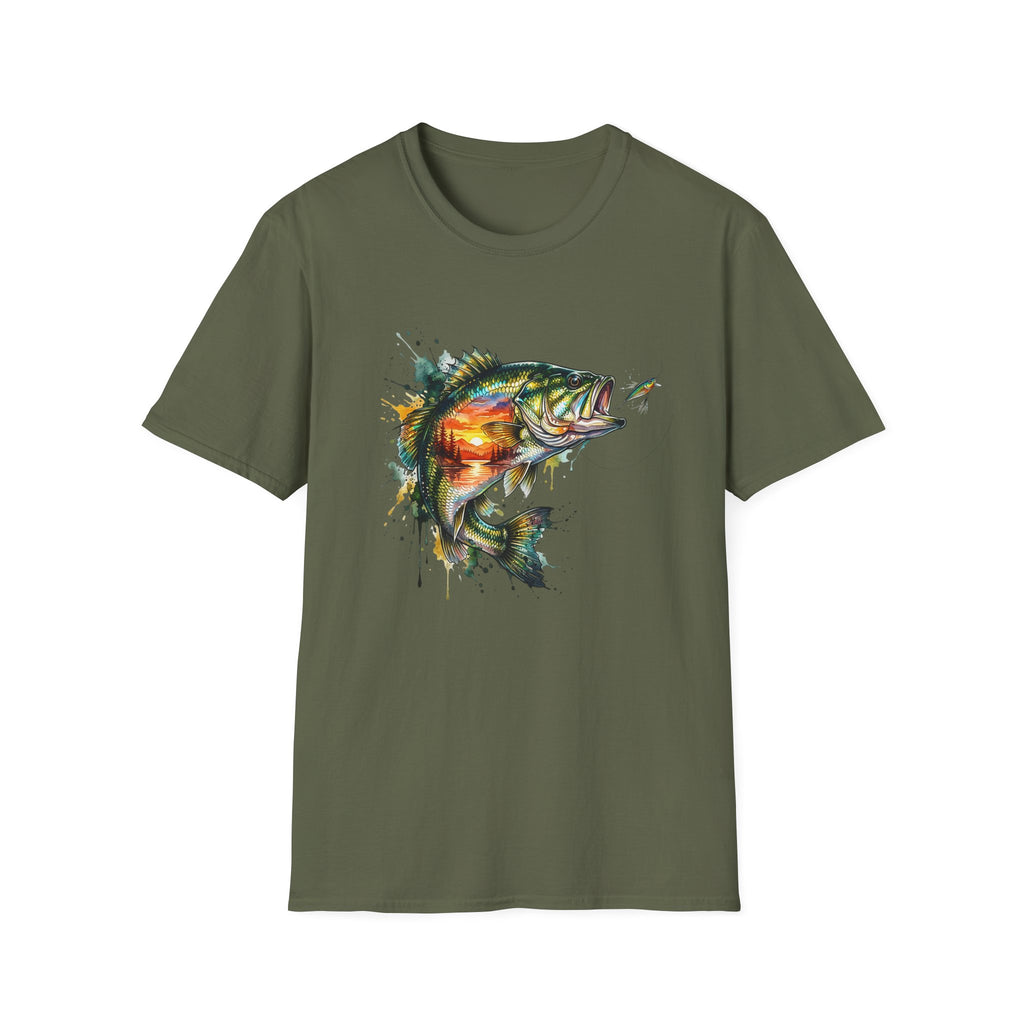 Bass Fish Sunset T-Shirt