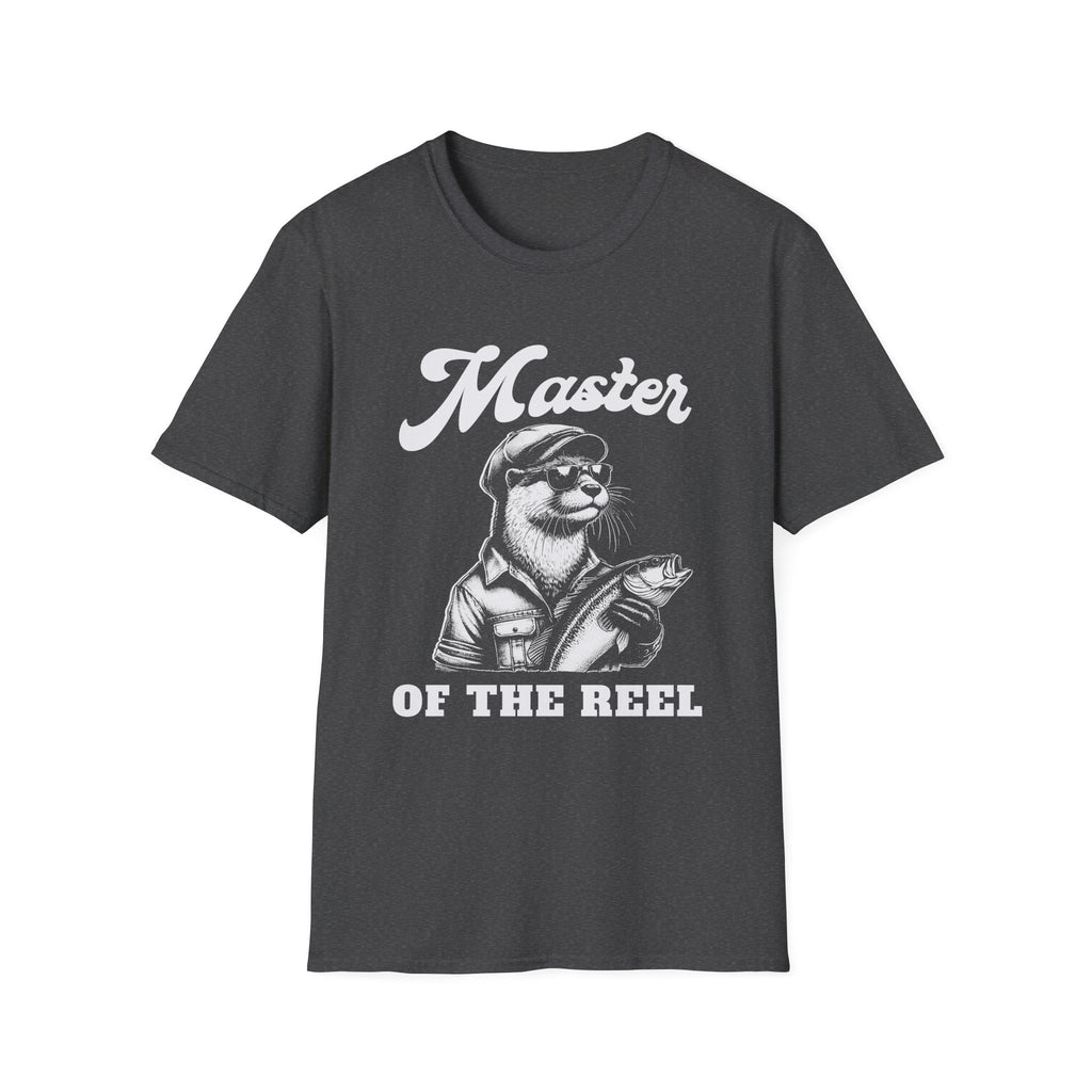 Master of the Reel Retro Otter Fishing T-Shirt
