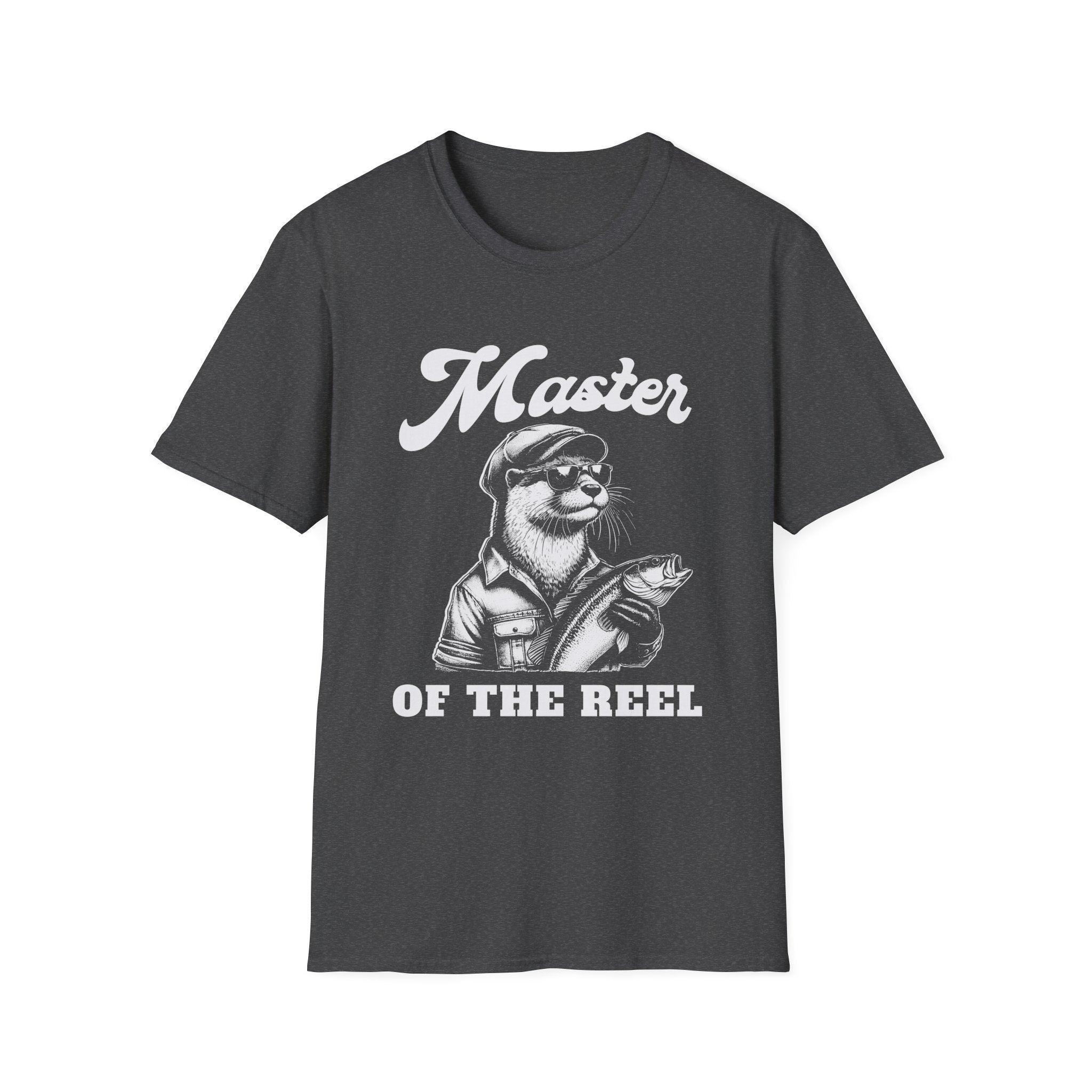 Master of the Reel Retro Otter Fishing T-Shirt