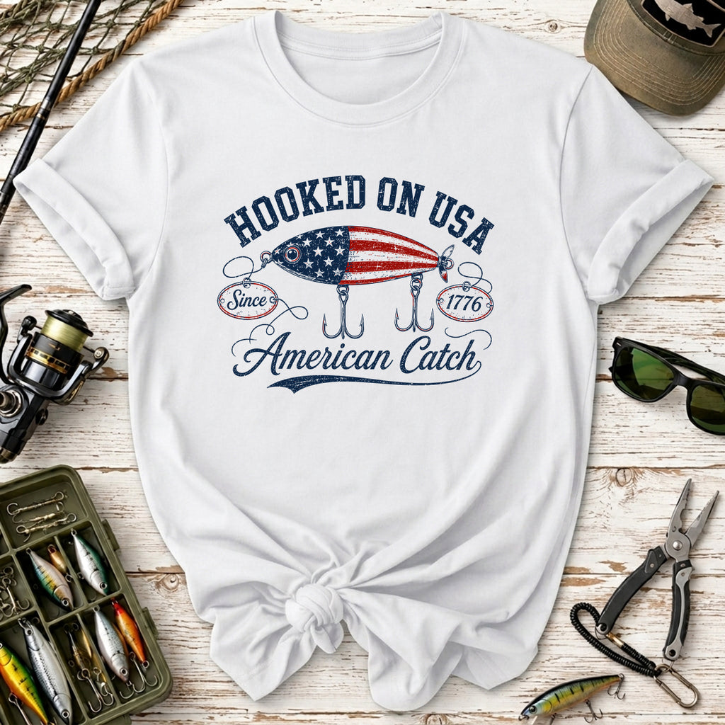 Hooked on USA Fishing T-Shirt