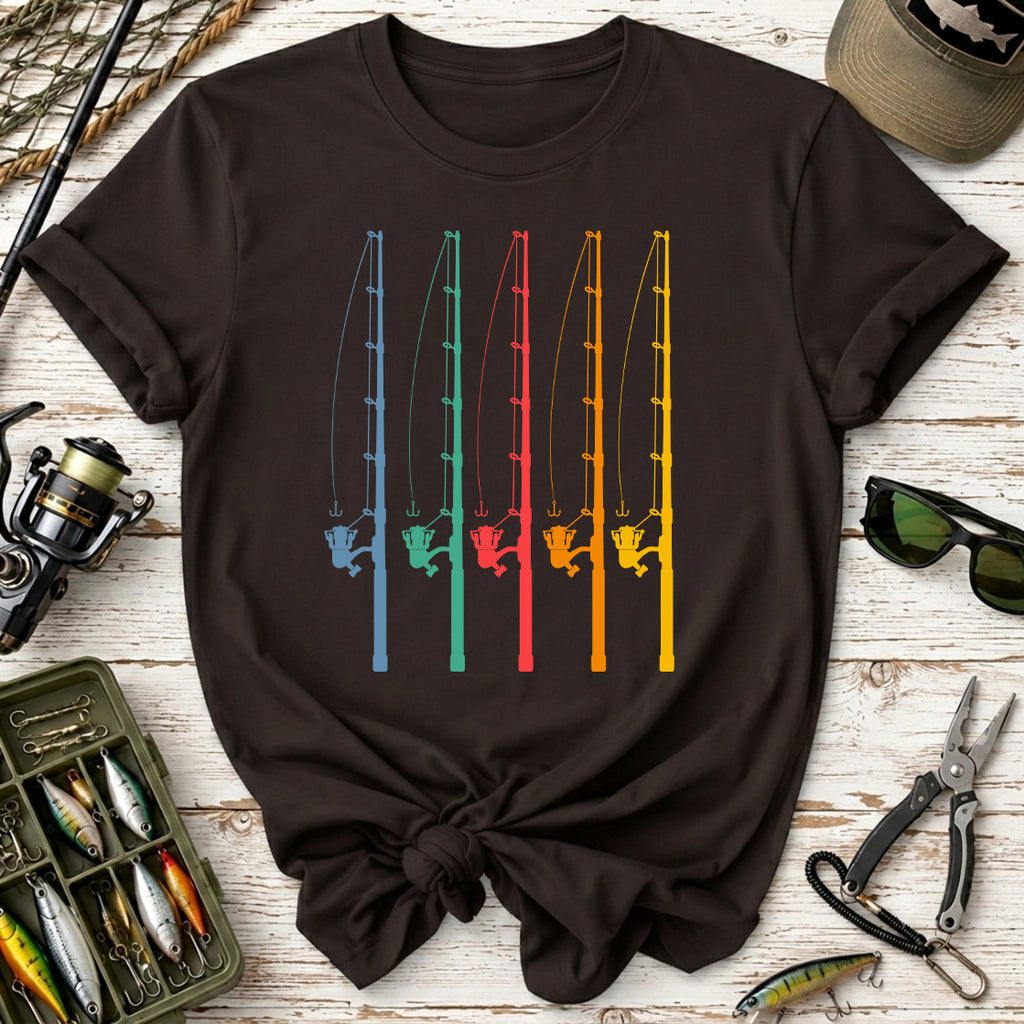 Retro Fishing Rods T‑Shirt