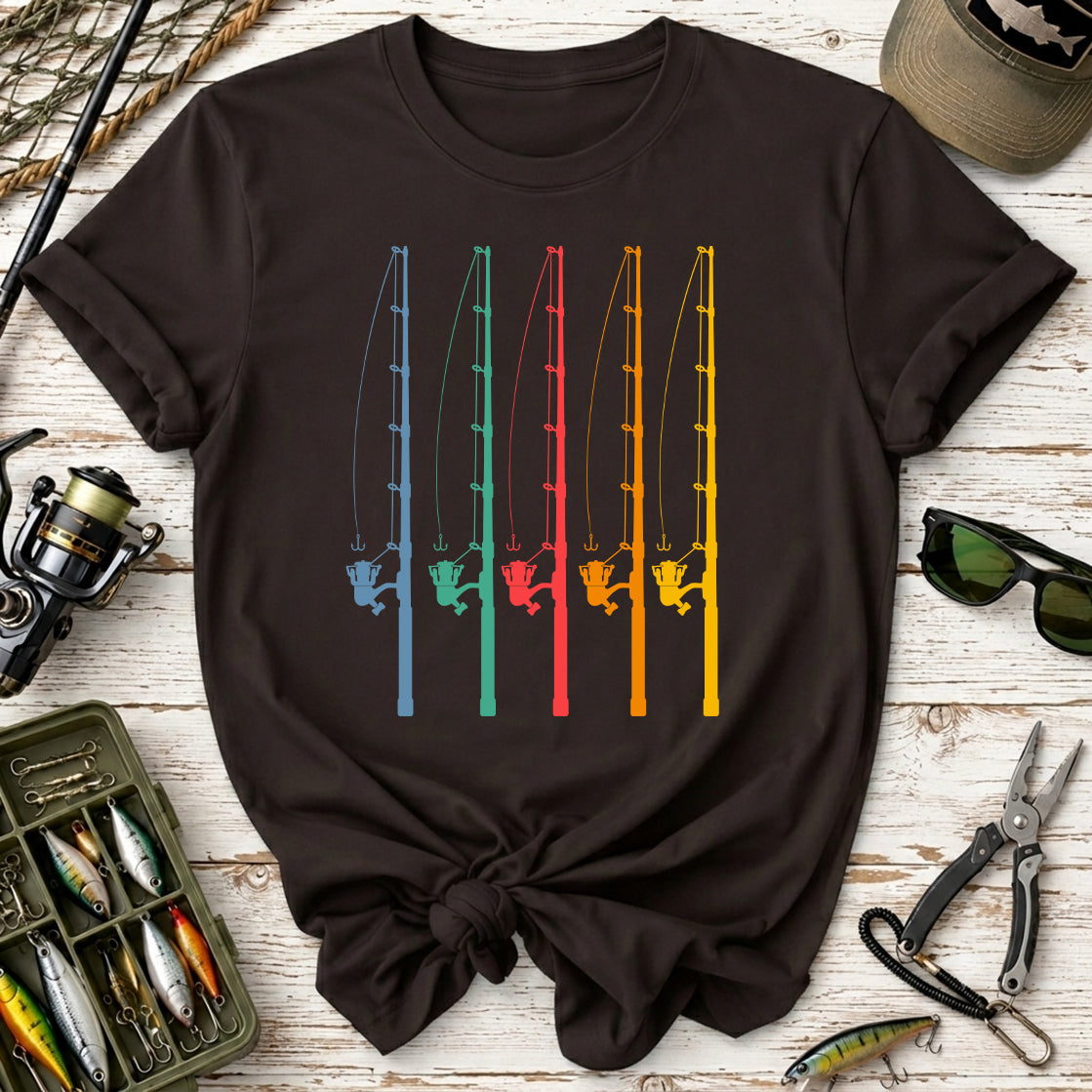 Retro Fishing Rods T‑Shirt
