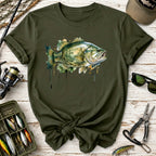 Bass Watercolor Fish T-Shirt