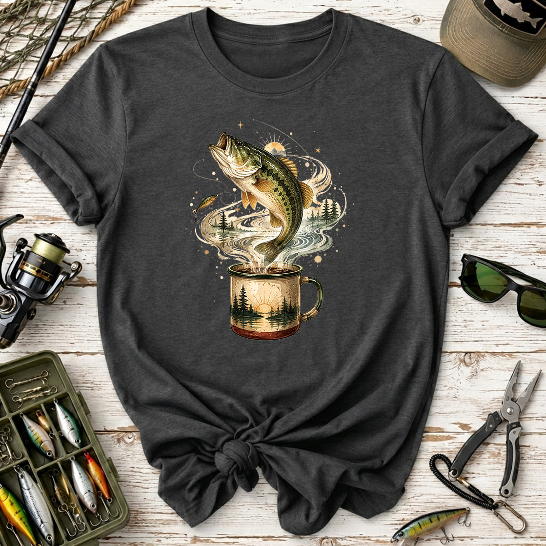 Bass Fishing Graphic Fish Mug T-shirt