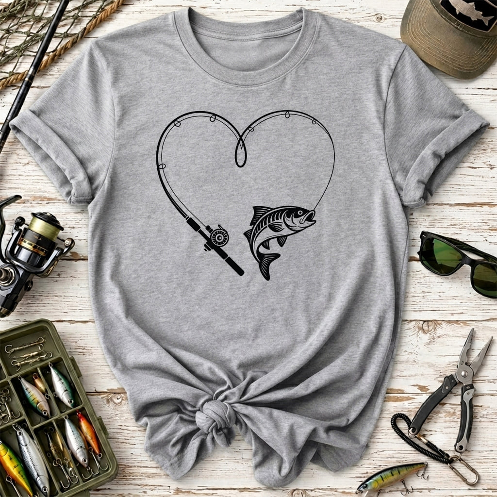 Fishing Heart T-Shirt