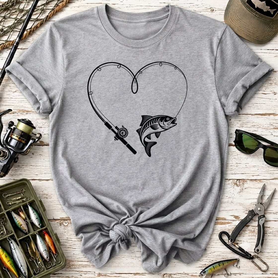 Fishing Heart T-Shirt