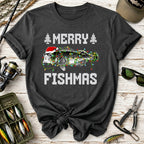 Festive Fishing Holiday Merry Fishmas T-Shirt