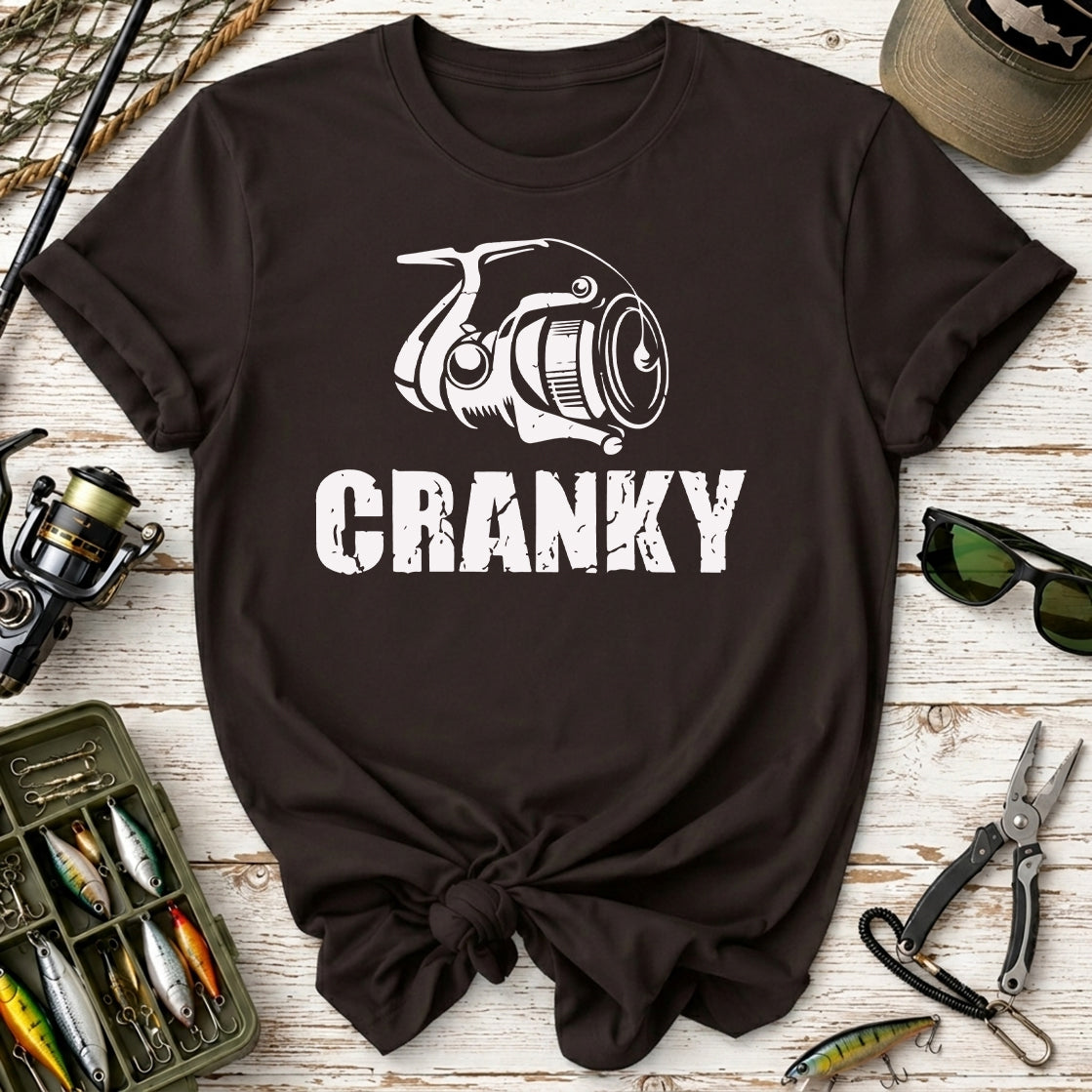 Cranky Fishing Reel T-Shirt