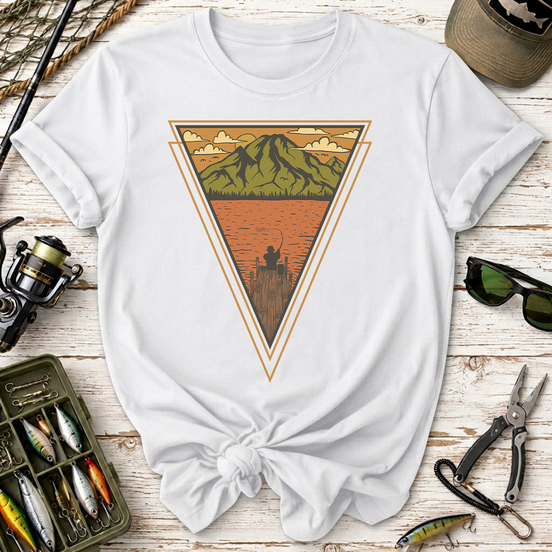 Mountain Lake Vintage Triangle T‑Shirt
