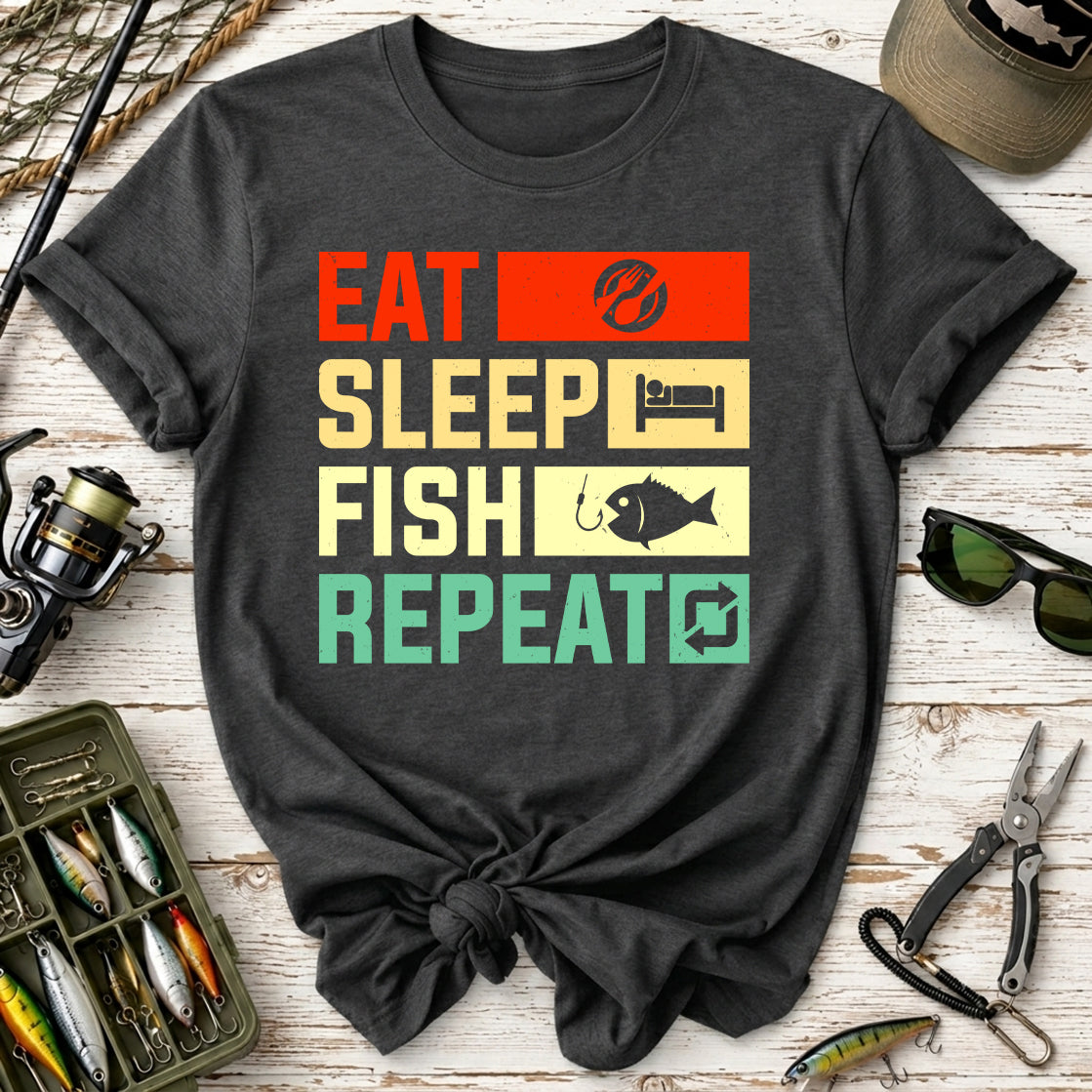 Eat Sleep Fish Repeat T-Shirt