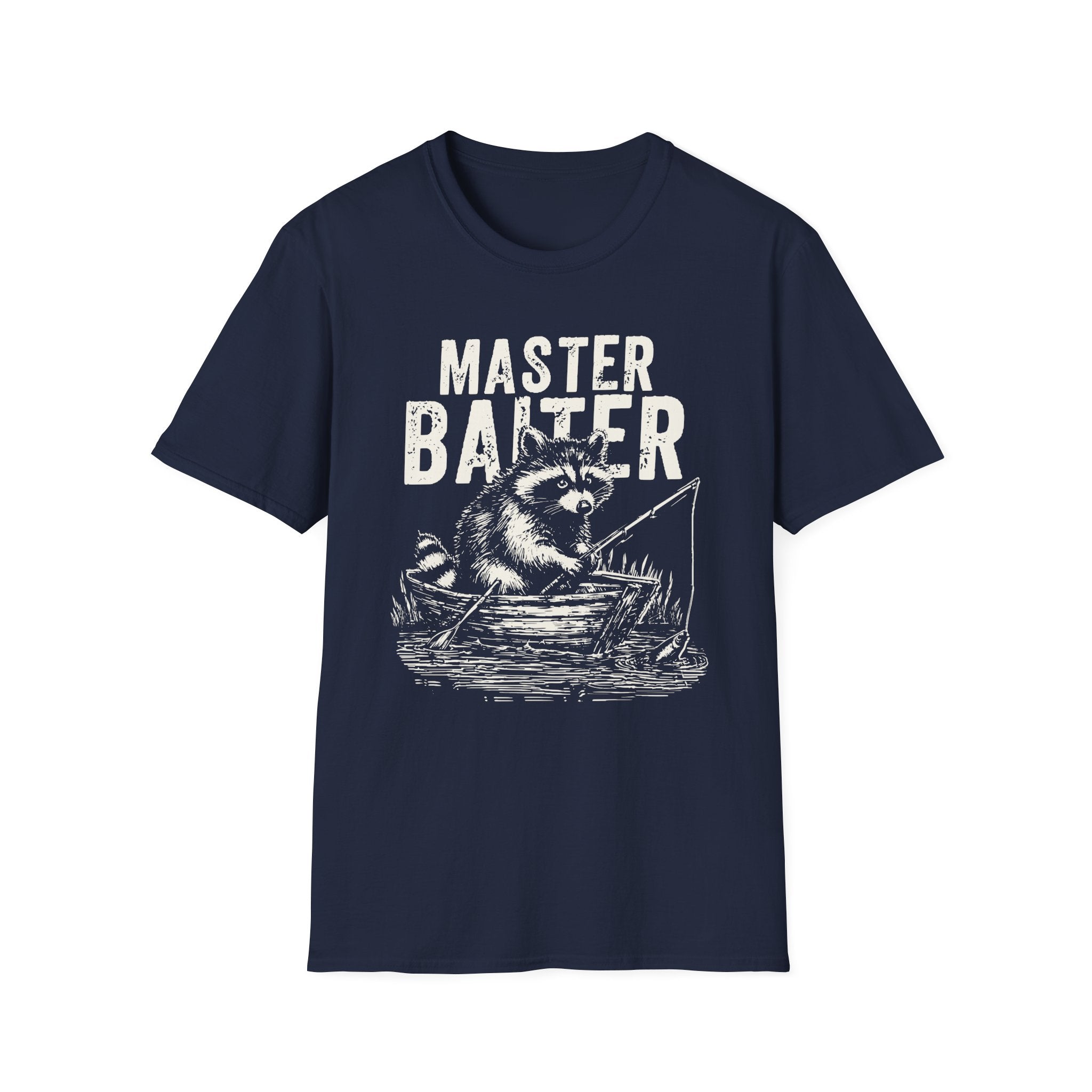 Master Baiter Fishing Funny Raccoon T-Shirt
