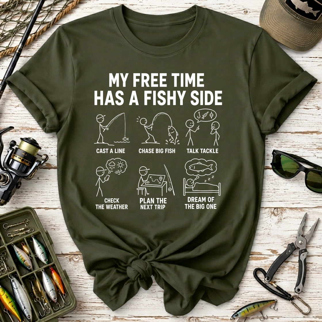 My Free Time Has a Fishy Side T-Shirt
