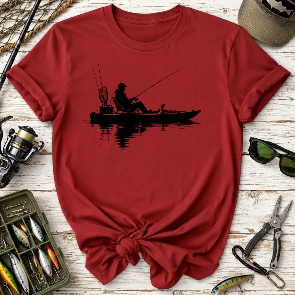 Fishing Kayak Silhouette T-Shirt