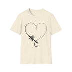 Fishing Hook Heart T-Shirt