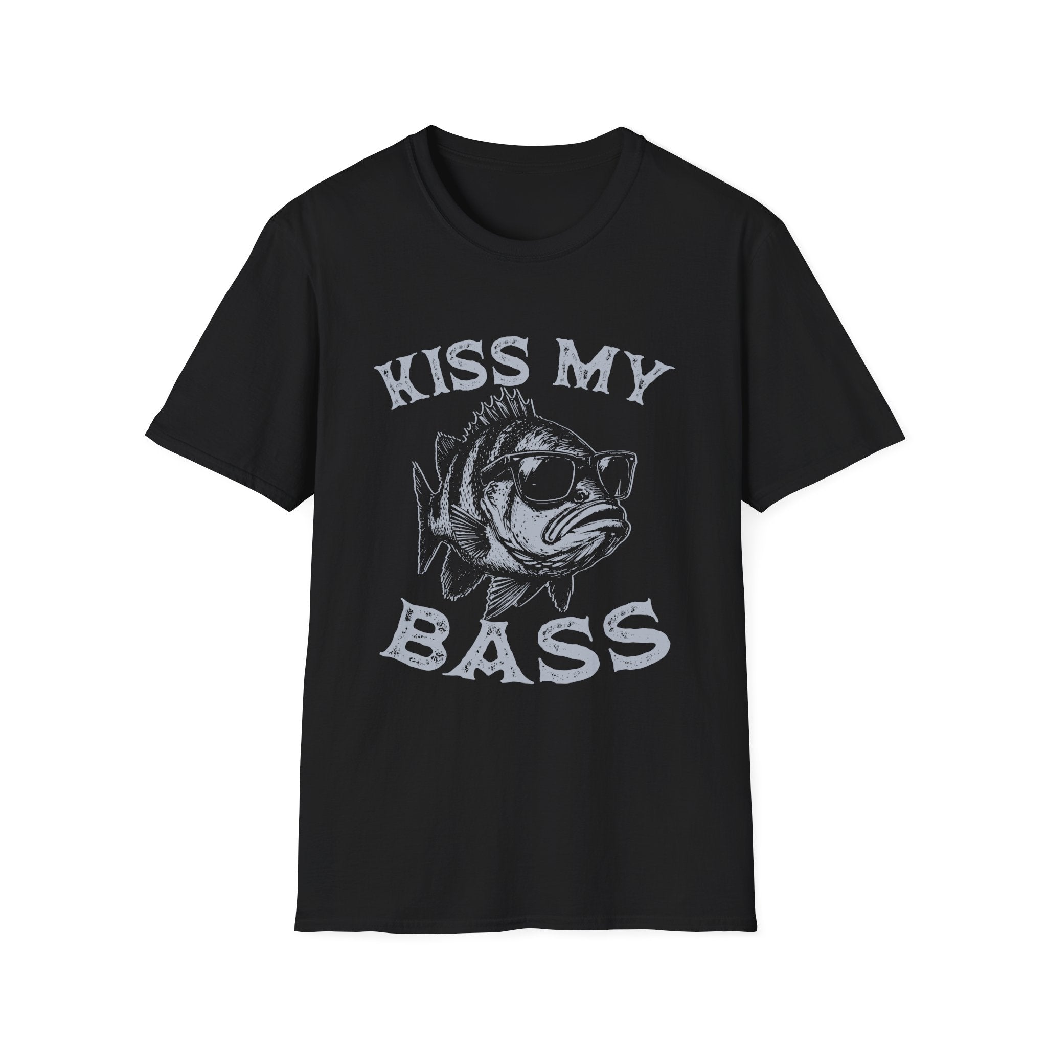 Kiss My Bass Funny Fishing  T-Shirt