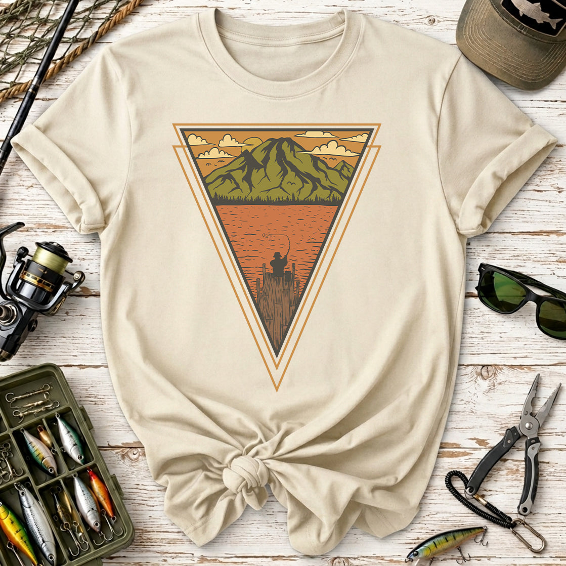 Mountain Lake Vintage Triangle T‑Shirt