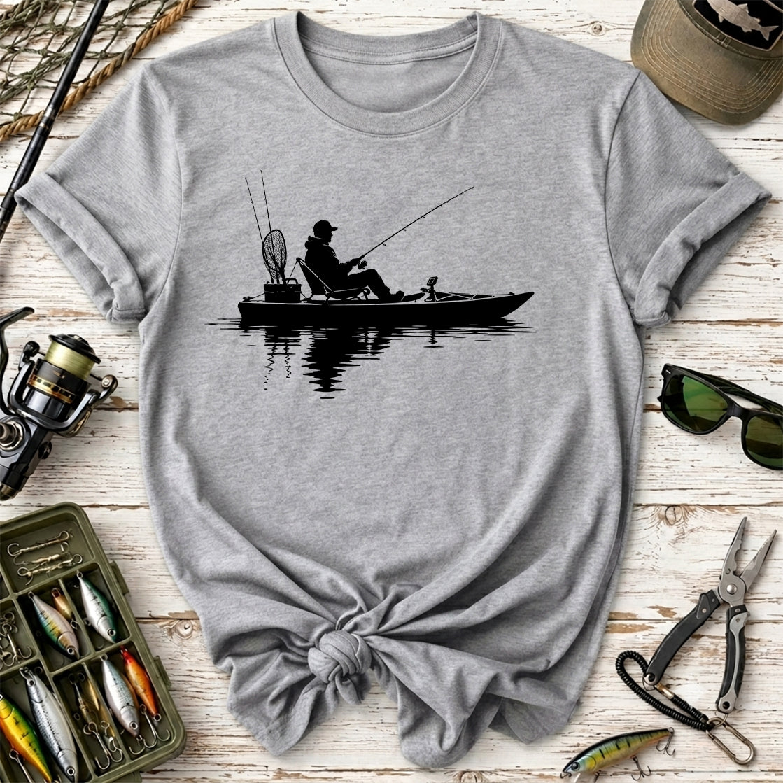 Fishing Kayak Silhouette T-Shirt
