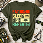Eat Sleep Fish Repeat T-Shirt