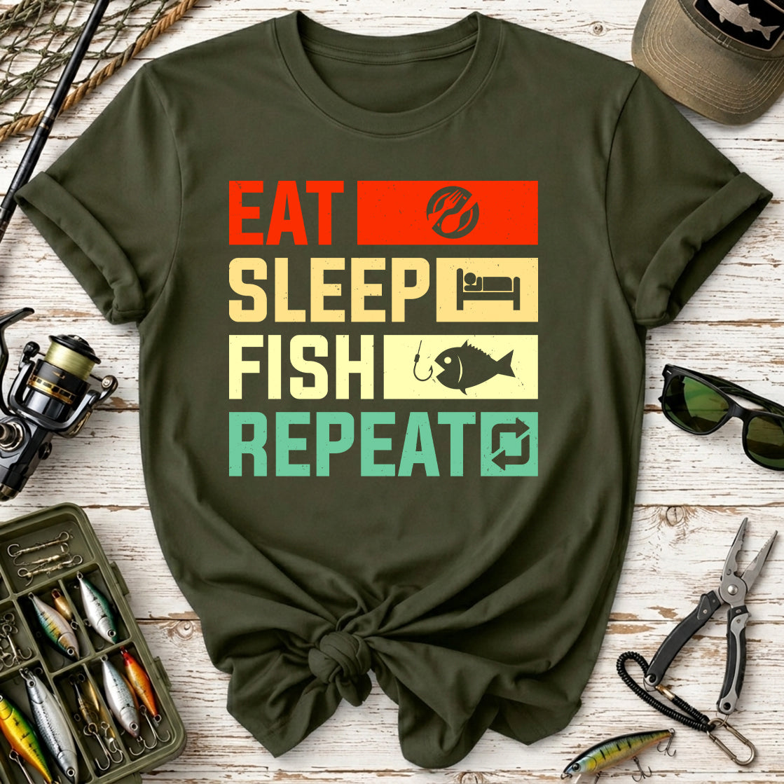 Eat Sleep Fish Repeat T-Shirt
