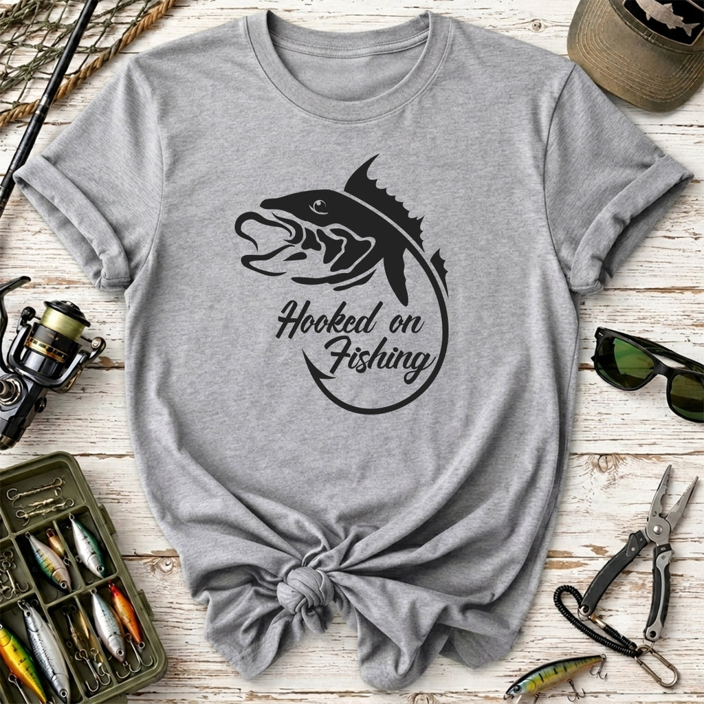 Hooked on Fishing  T-Shirt