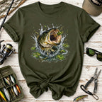 Big Mouth Largemouth Bass Fishing T‑Shirt