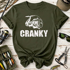 Cranky Fishing Reel T-Shirt