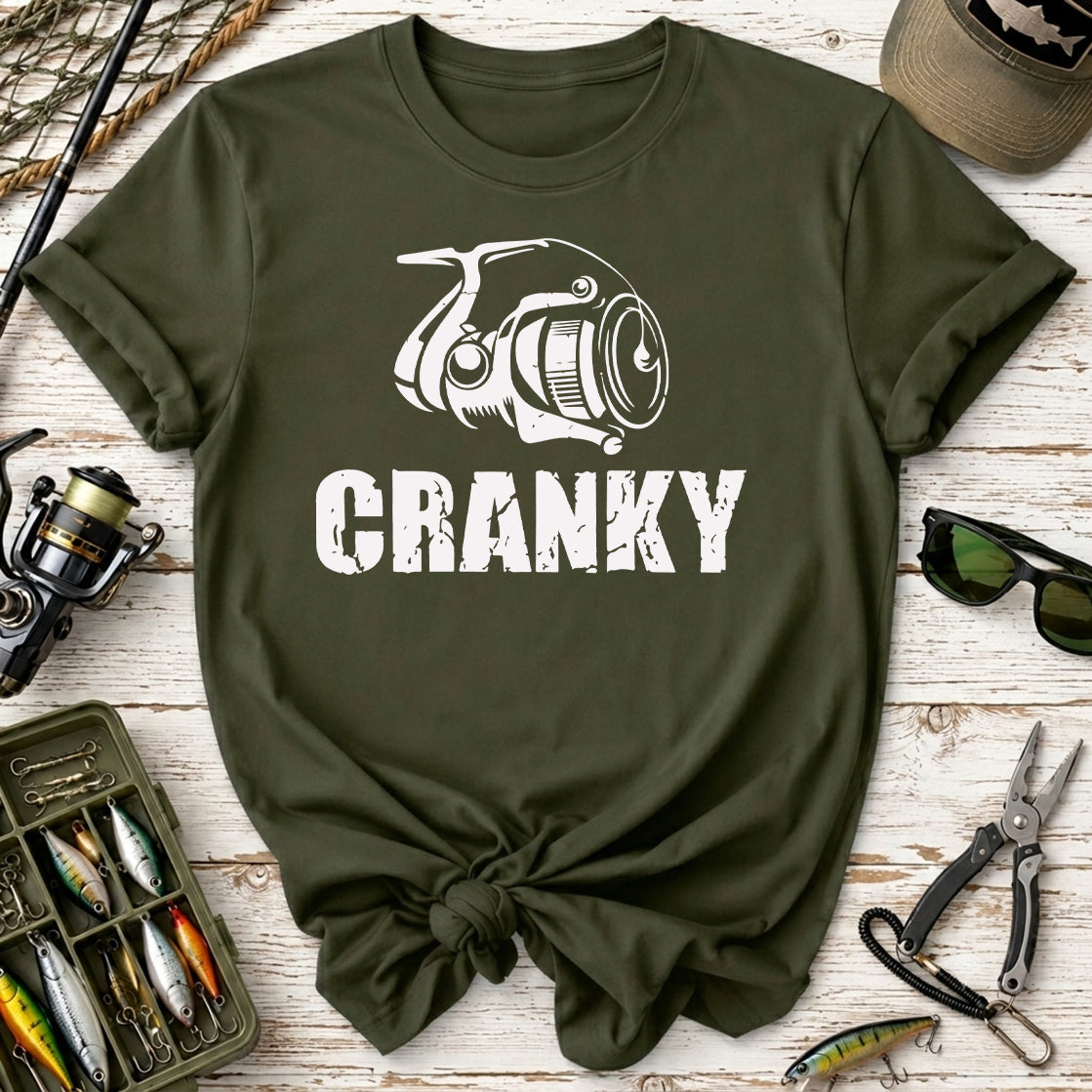 Cranky Fishing Reel T-Shirt