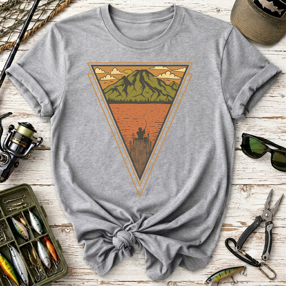 Mountain Lake Vintage Triangle T‑Shirt