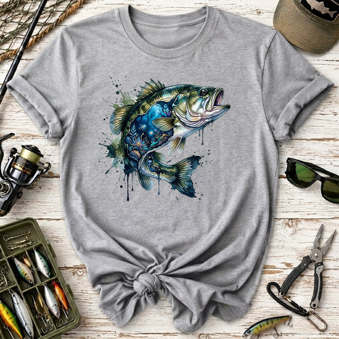 Bass Fish Graphic T-Shirt