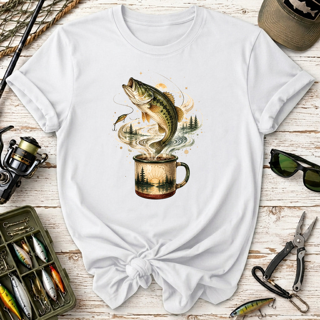 Bass Fishing Graphic Fish Mug T-shirt