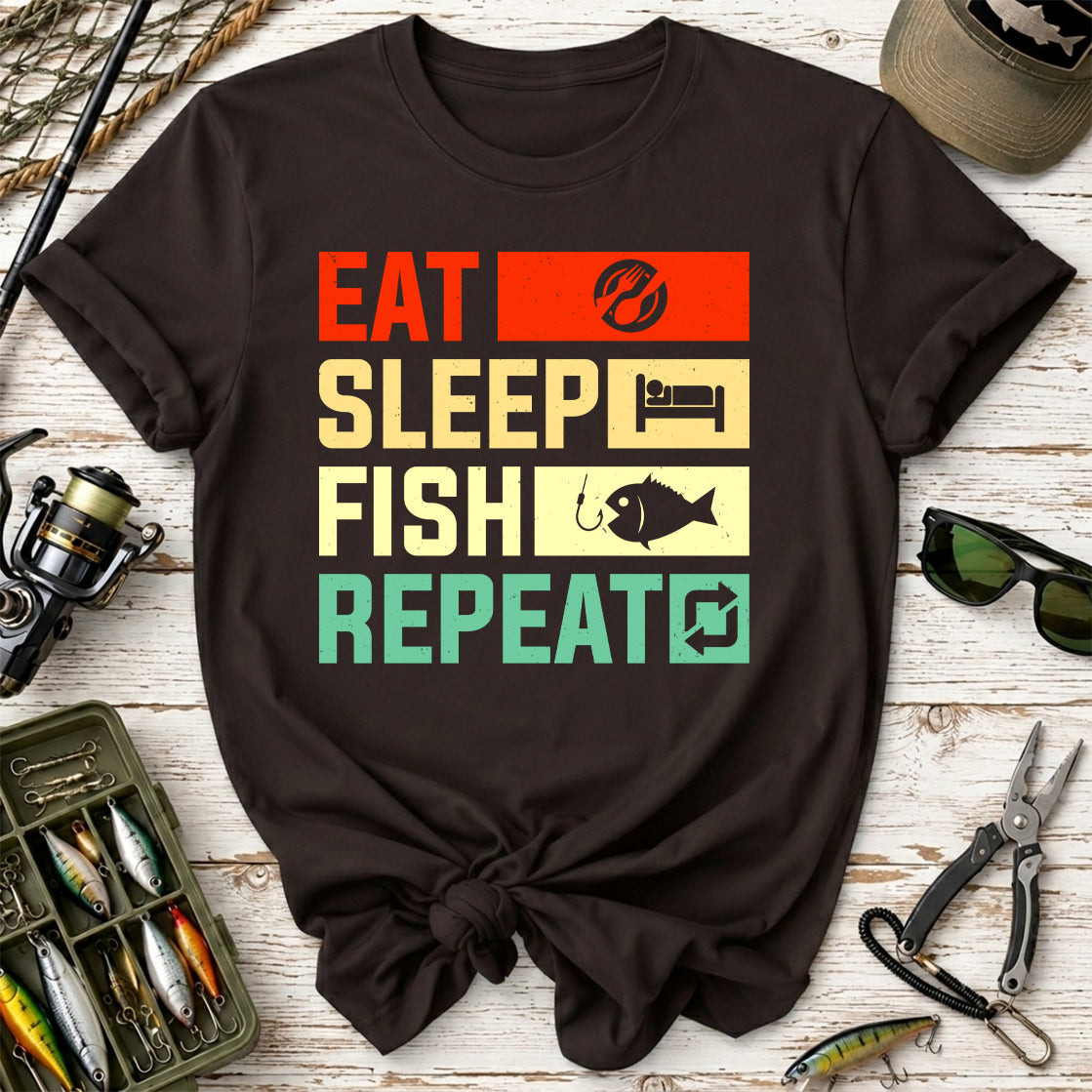 Eat Sleep Fish Repeat T-Shirt