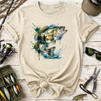 Bass Fishing Watercolor T-Shirt