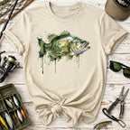 Bass Watercolor Fish T-Shirt