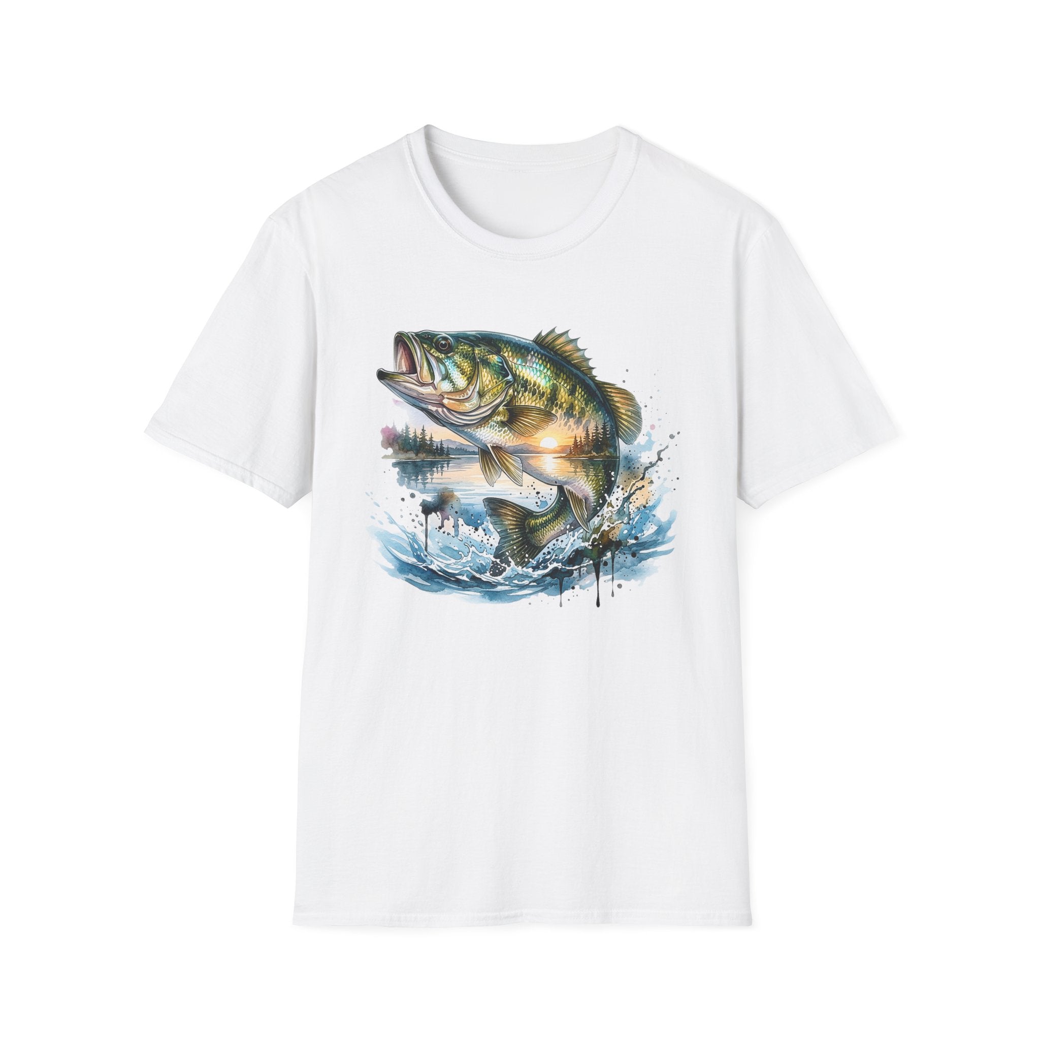 Bass Fishing Sunset T-Shirt
