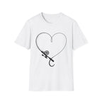 Fishing Hook Heart T-Shirt