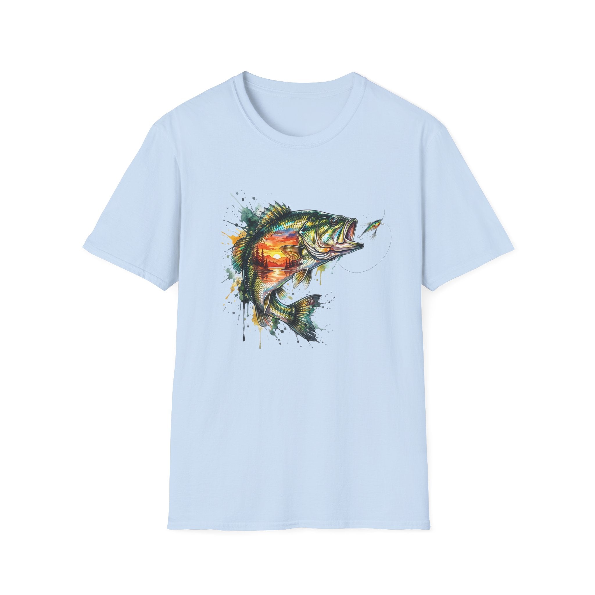 Bass Fish Sunset T-Shirt