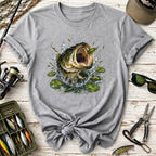 Big Mouth Largemouth Bass Fishing T‑Shirt