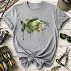 Bass Watercolor Fish T-Shirt