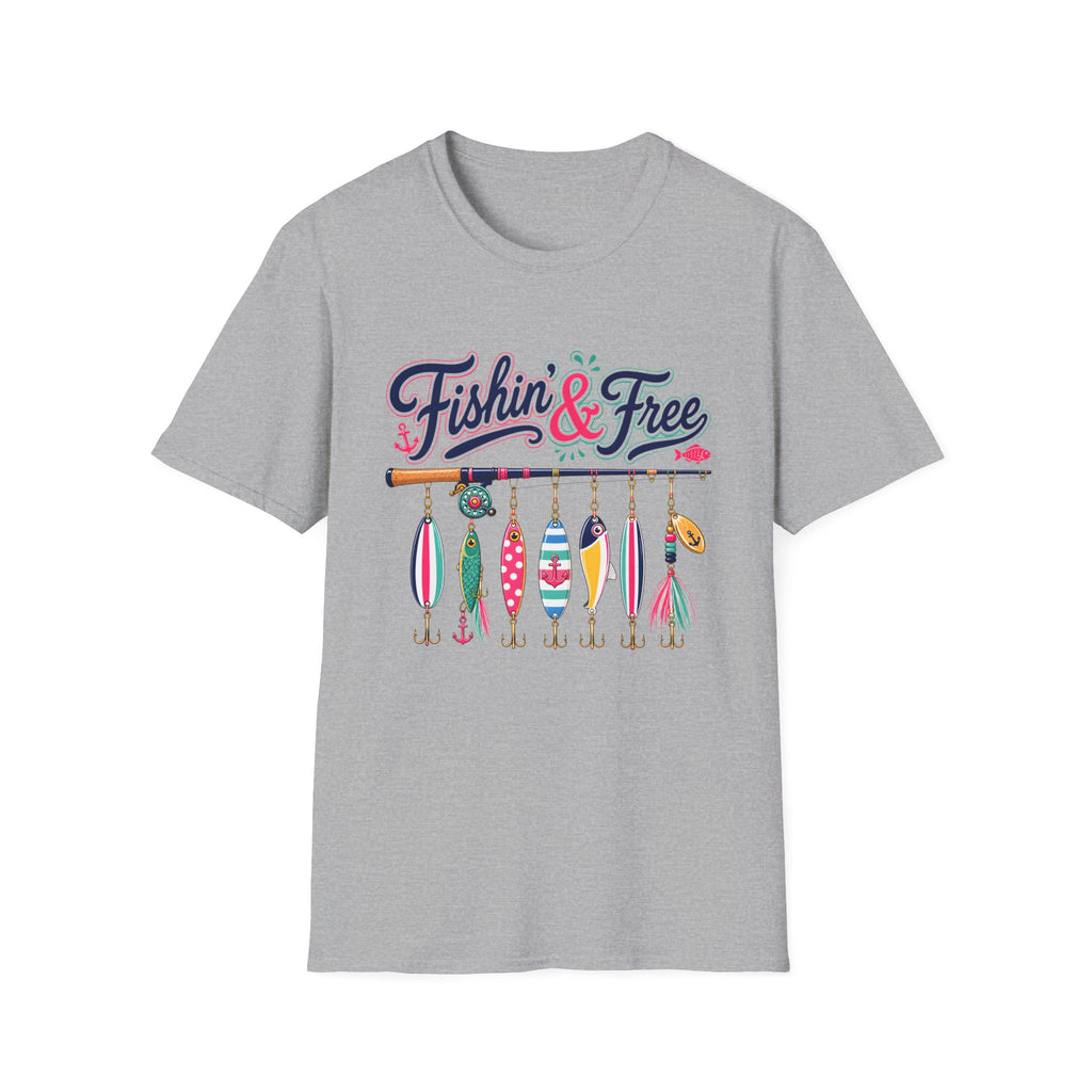 Fishin' & Free T‑Shirt